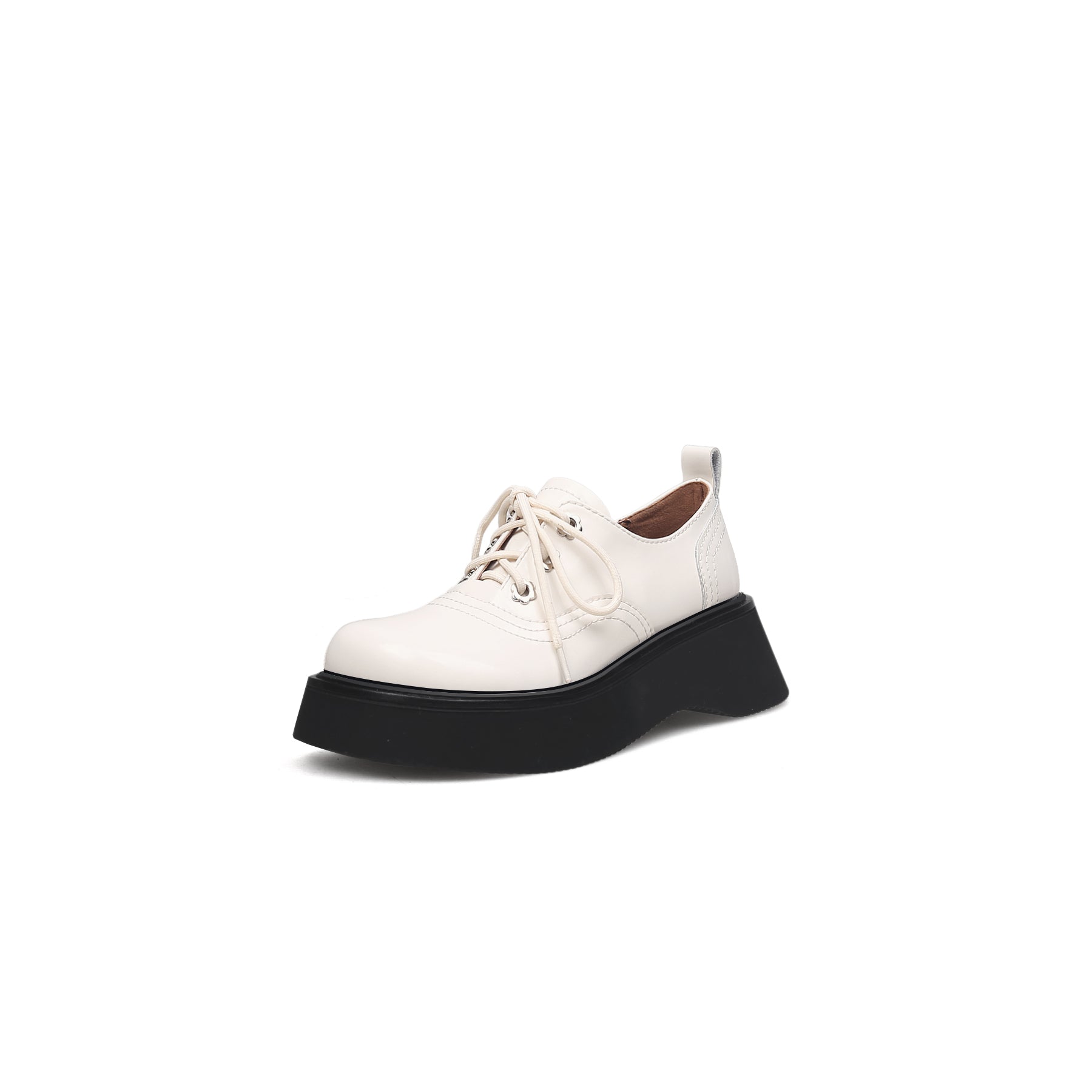 JADYROSE | PLATFORM LEATHER OXFORD IVORY