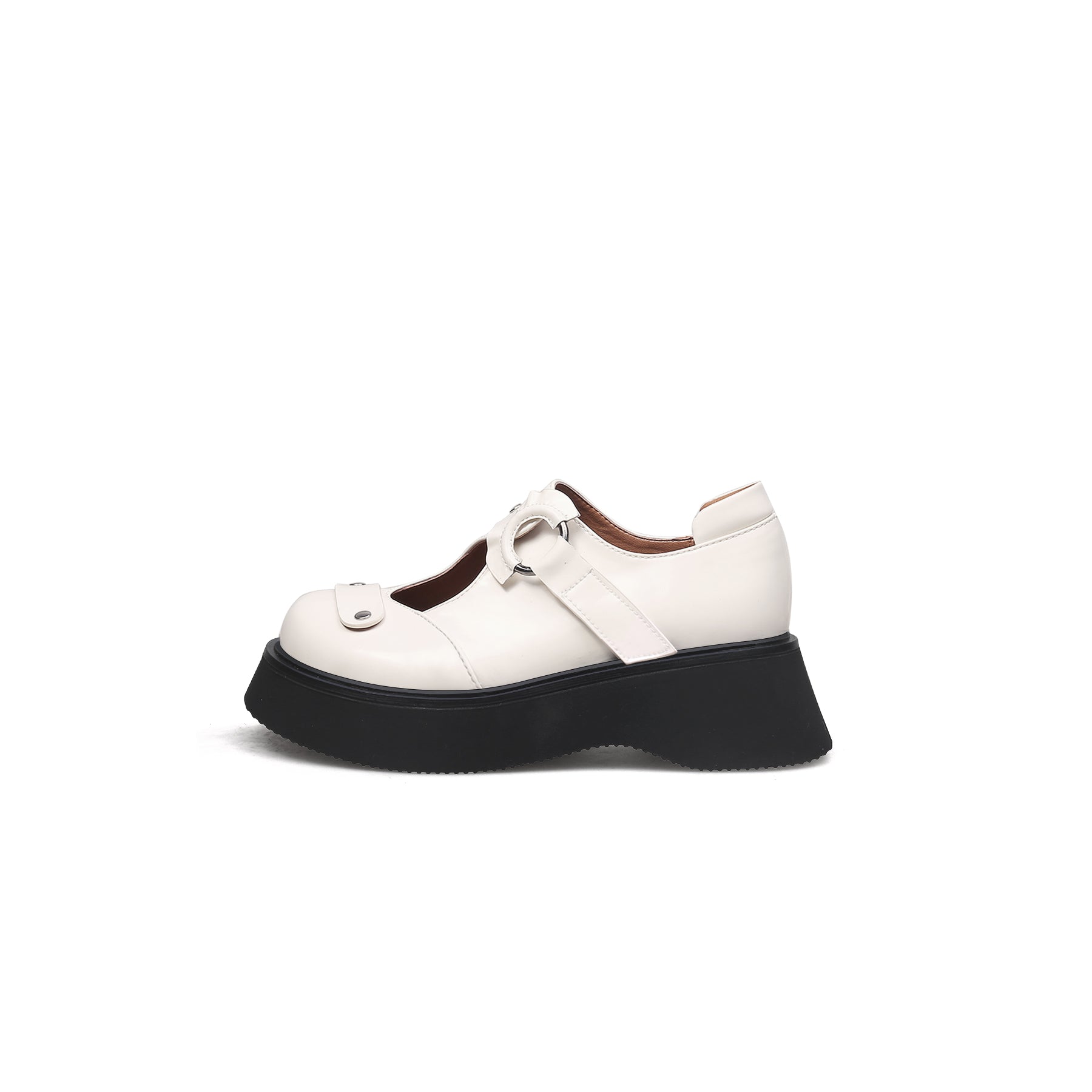 JADYROSE | CUT-OUT PATENT LEATHER MARY JANE IVORY