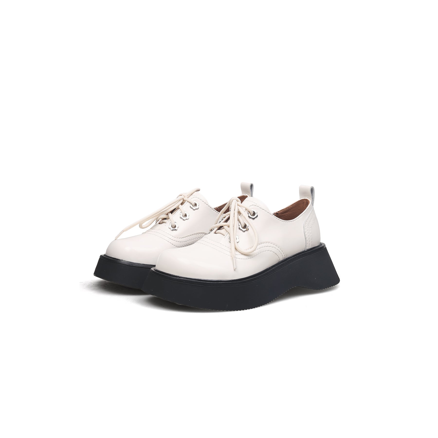 JADYROSE | PLATFORM LEATHER OXFORD IVORY