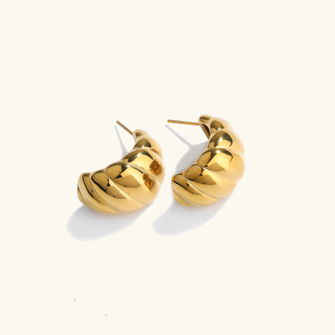 Ivy Twisted Gold Earrings