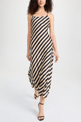 Stripe Sleeveless Slip Maxi Dress