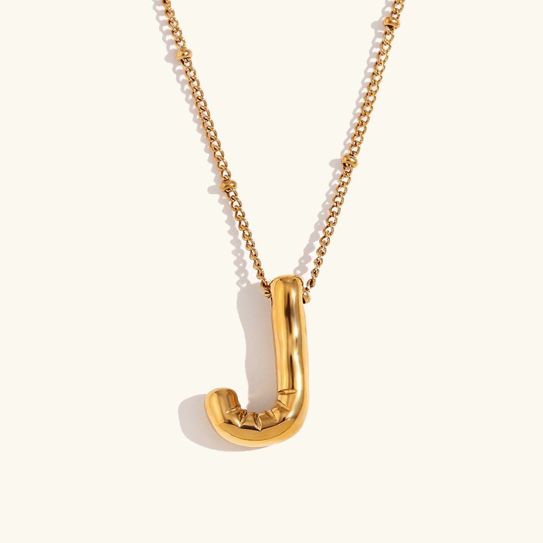 Airy Letter - Gold Initial Necklace