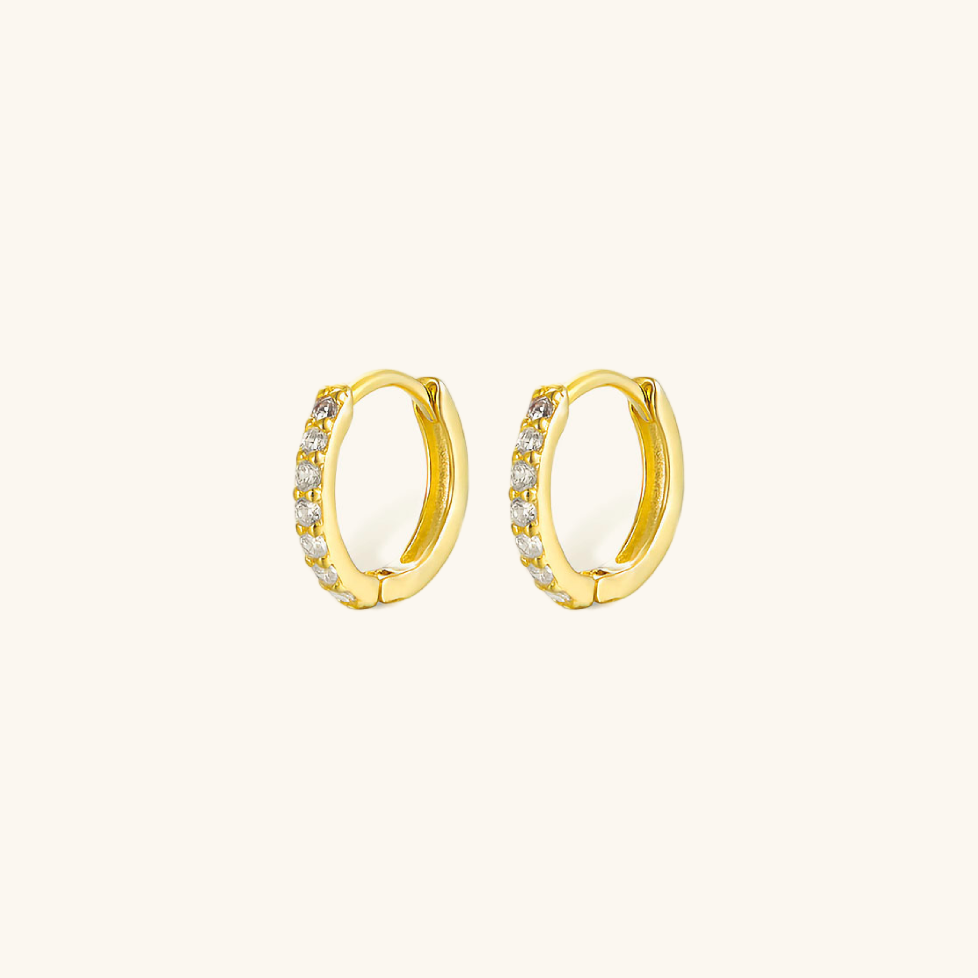 Celeste Spark - Diamond Huggie Earrings