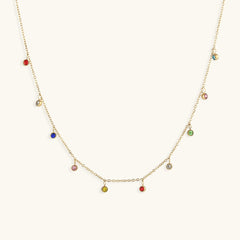 Juliet Drops - Gold Gemstone Necklace