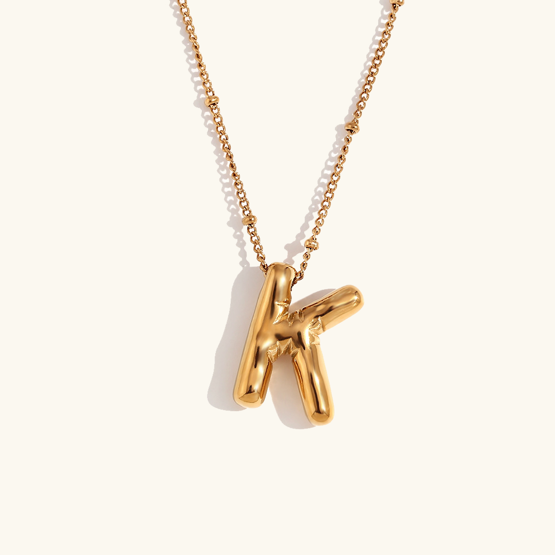 Airy Letter - Gold Initial Necklace