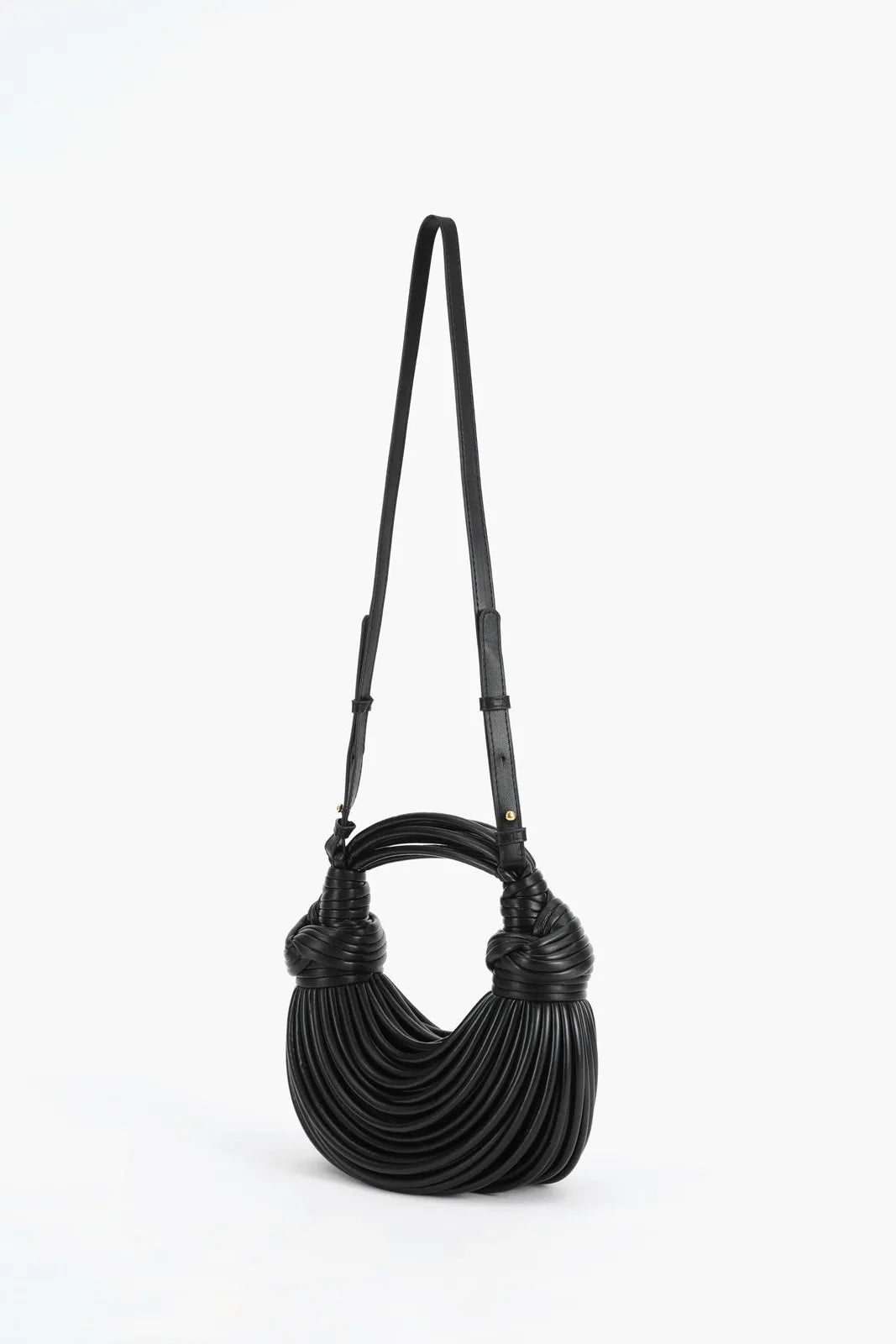 Kalic Knotted Pleat Leather Bag