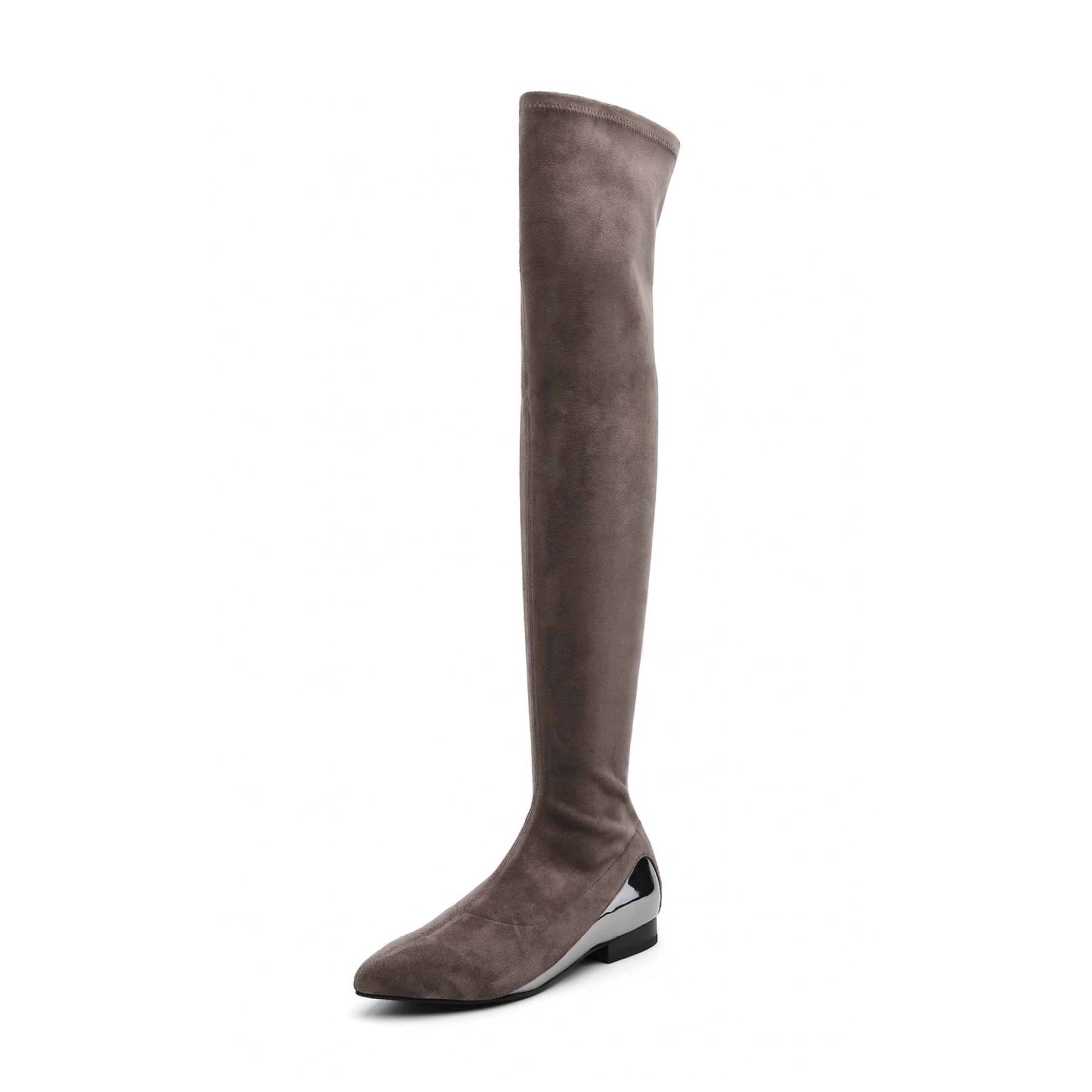 JADY ROSE | OVER KNEE KNIT SHAFT BOOT KHAKI