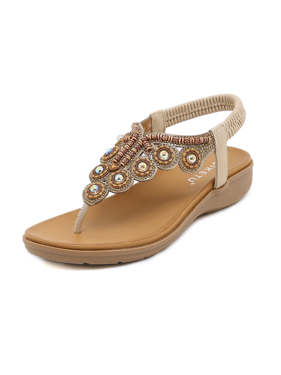 SIKETU | VINTAGE V-STRAP RHINESTONE SANDAL