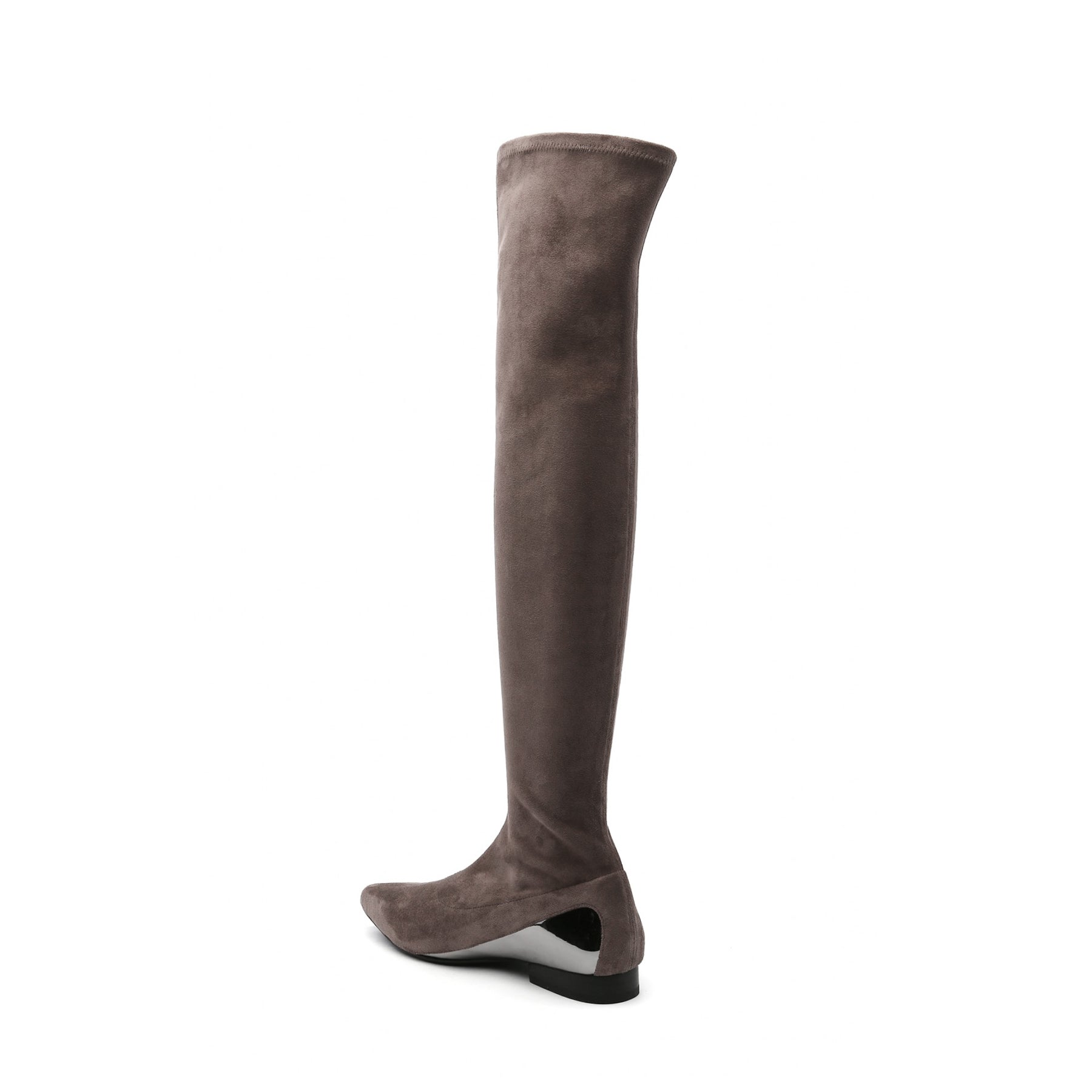 JADY ROSE | OVER KNEE KNIT SHAFT BOOT KHAKI