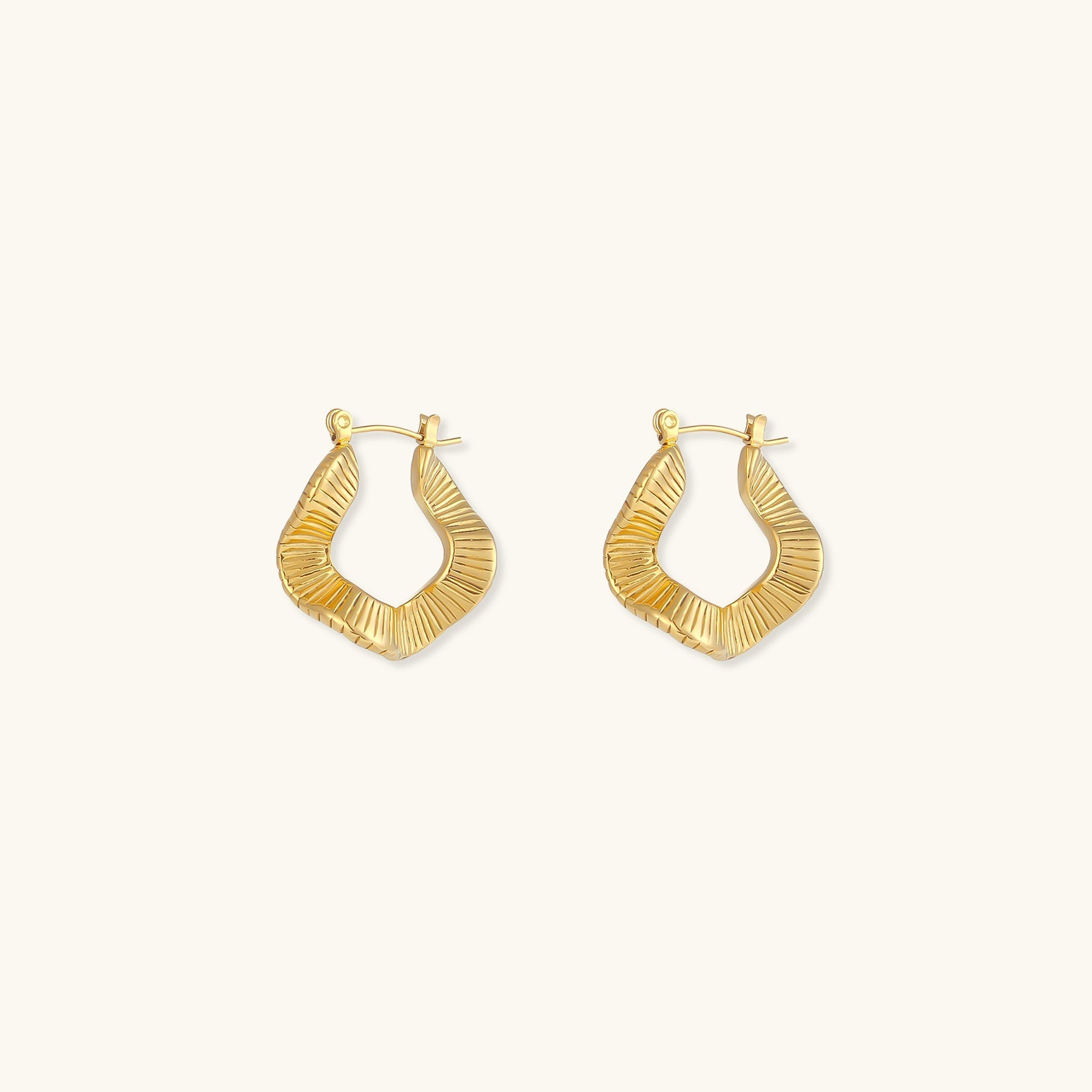 Kinsley Sculpted Hoop Earrings