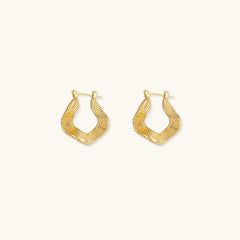 Kinsley Sculpted Hoop Earrings