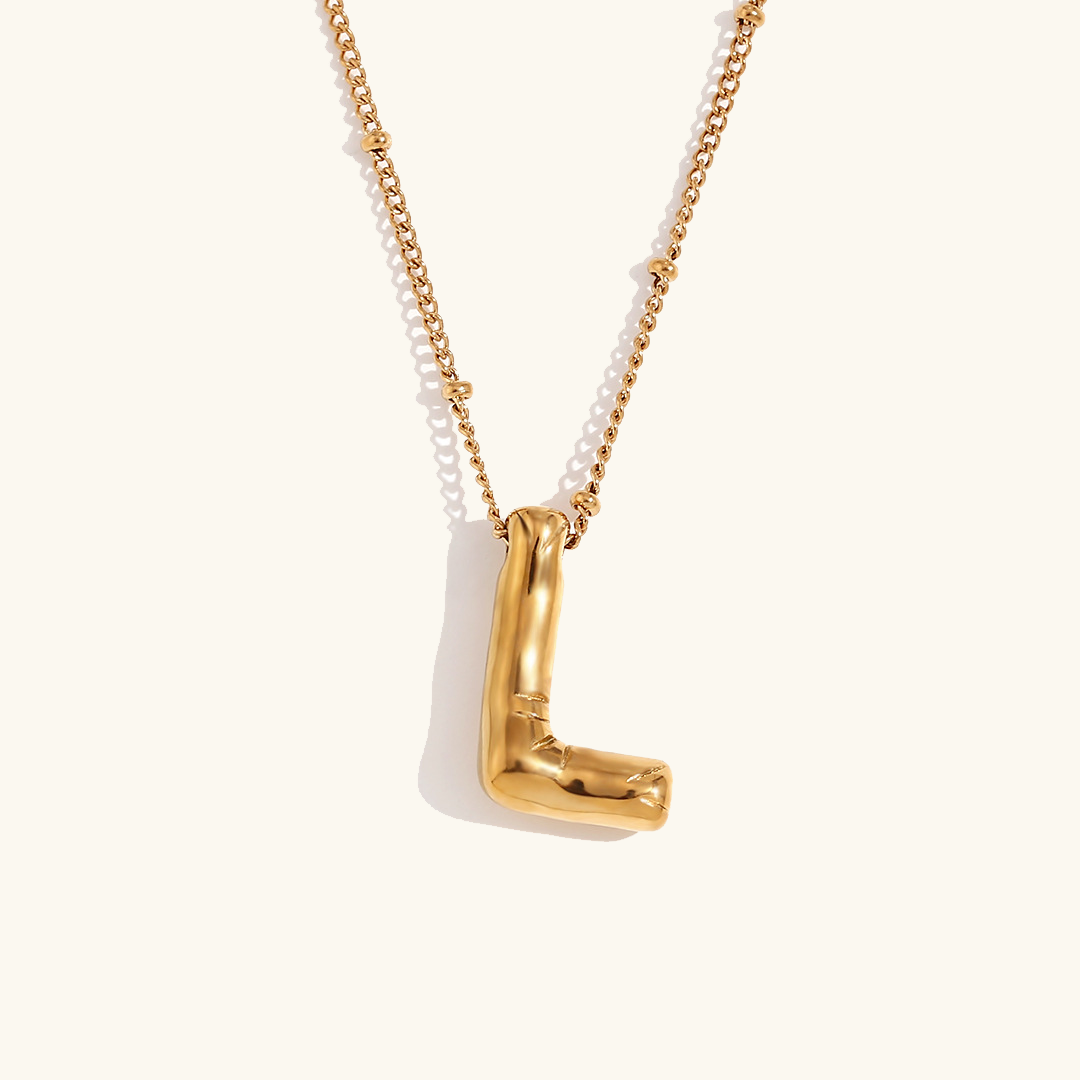 Airy Letter - Gold Initial Necklace