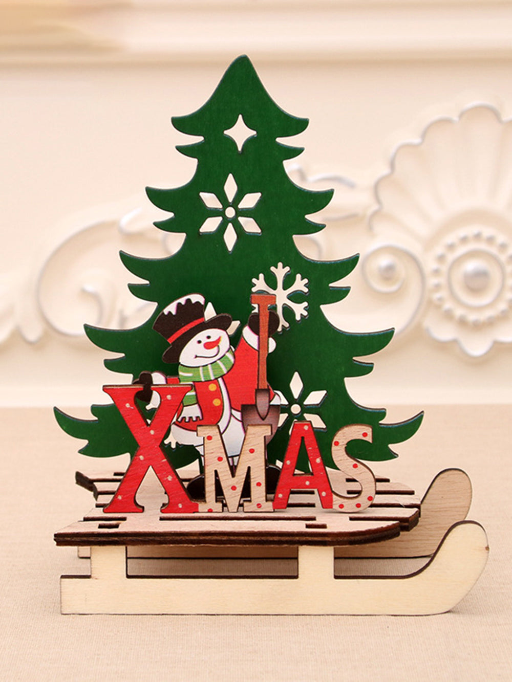 Christmas Tree Sleigh DIY Puzzle Pieces