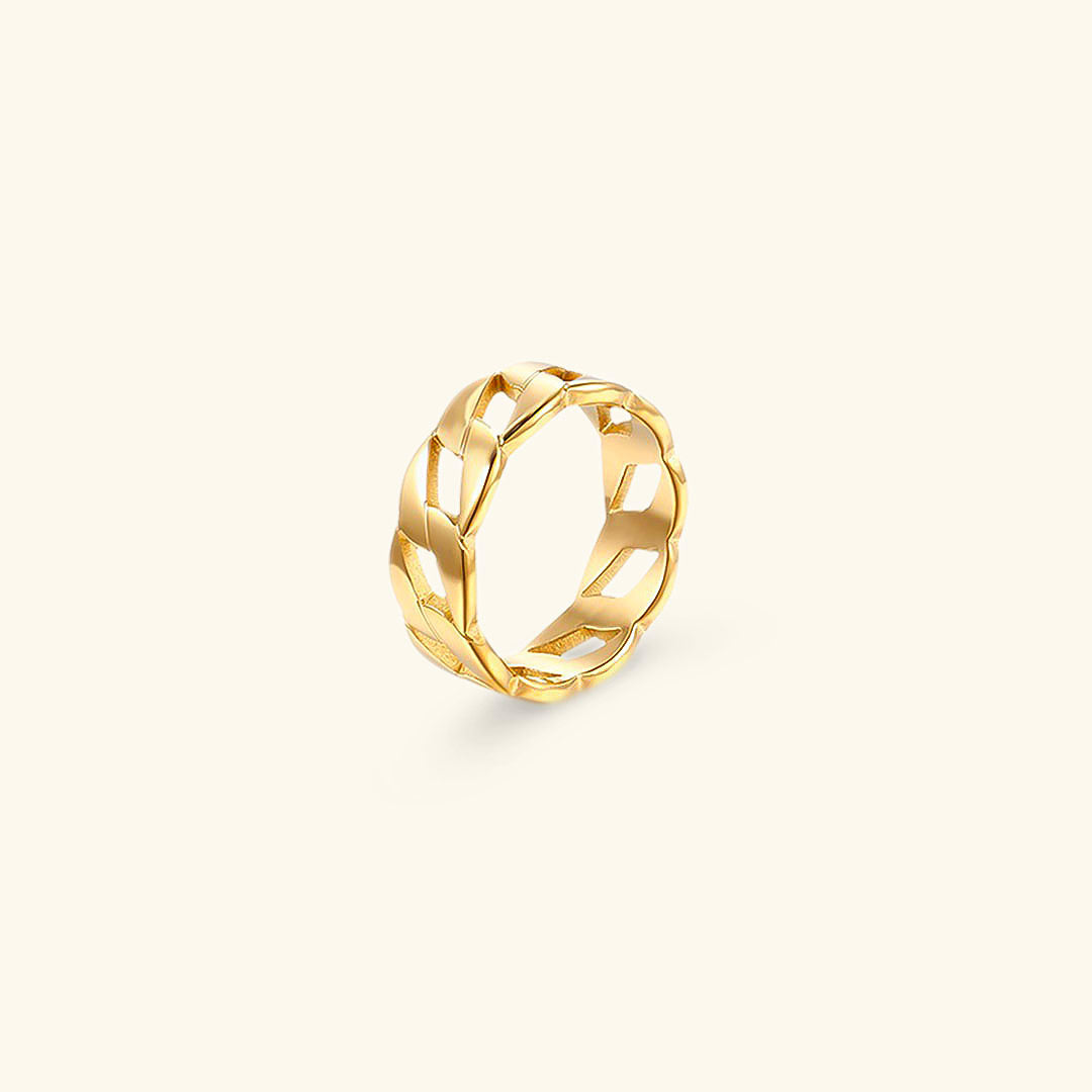 Leah - Gold Braid Ring