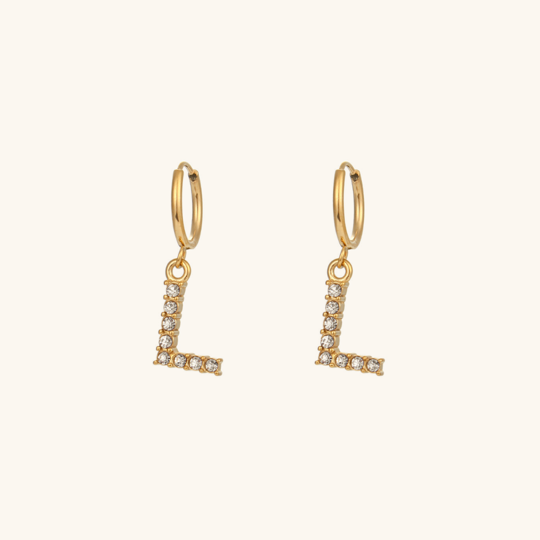 Aimee Initial Earrings