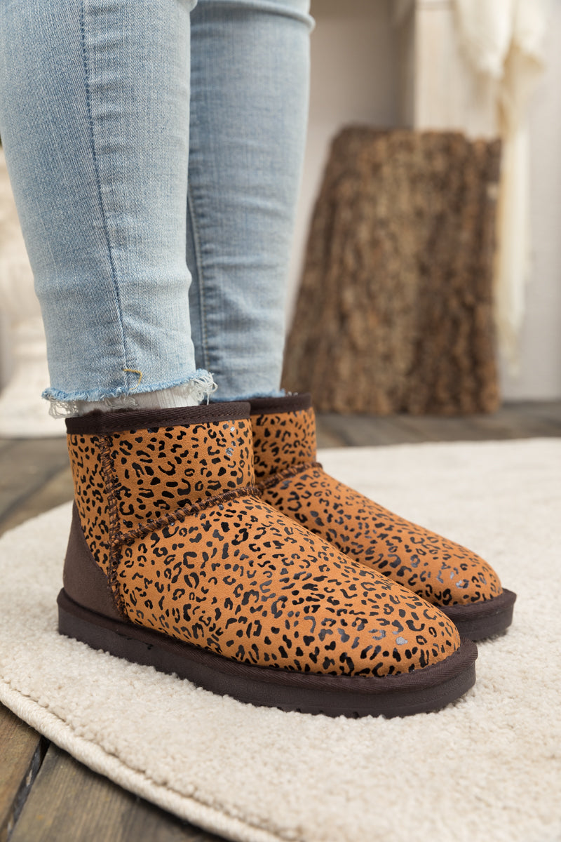 SMAIBULUN Ugg | Faux Fur-Lined Leather Suede Low Boots