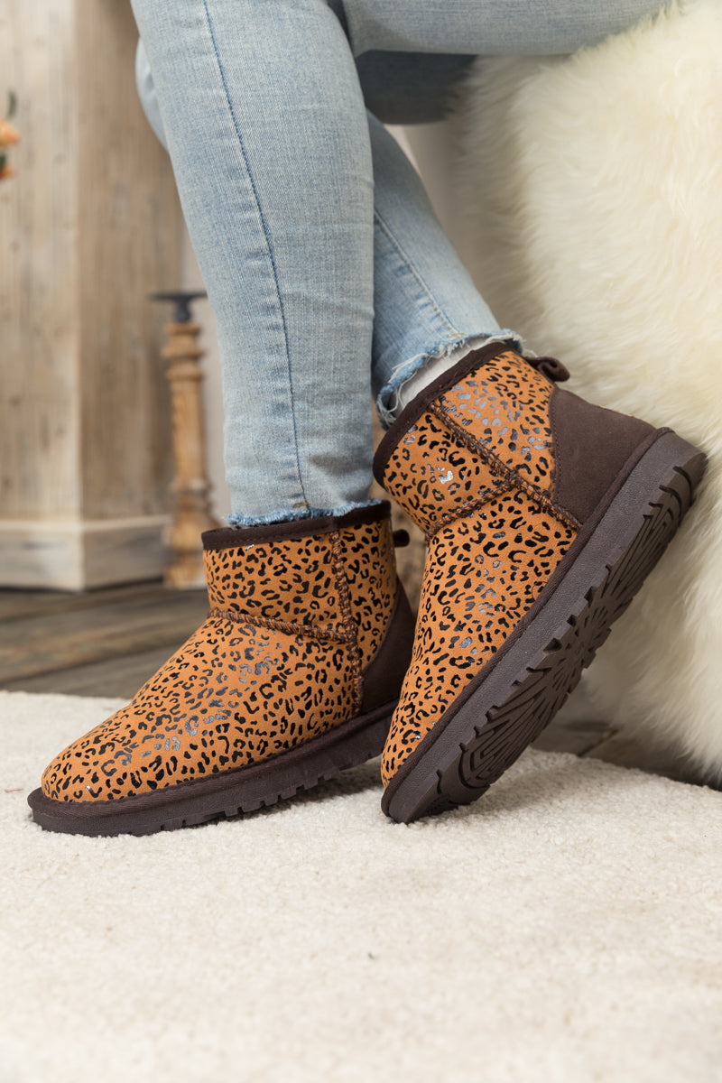 SMAIBULUN Ugg | Faux Fur-Lined Leather Suede Low Boots