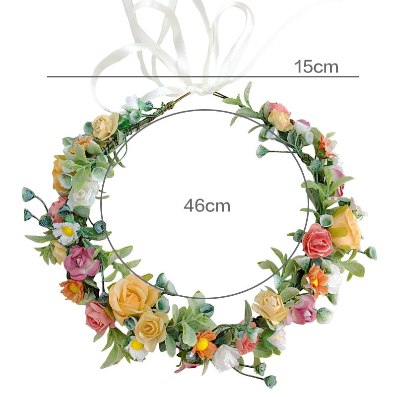 Colored Rose Flower Crown