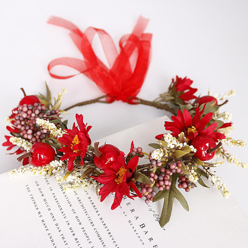 Red Berry Flower Crown