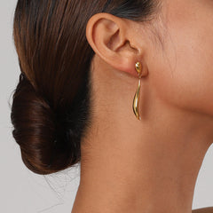 Liquid Gold Drop Earrings