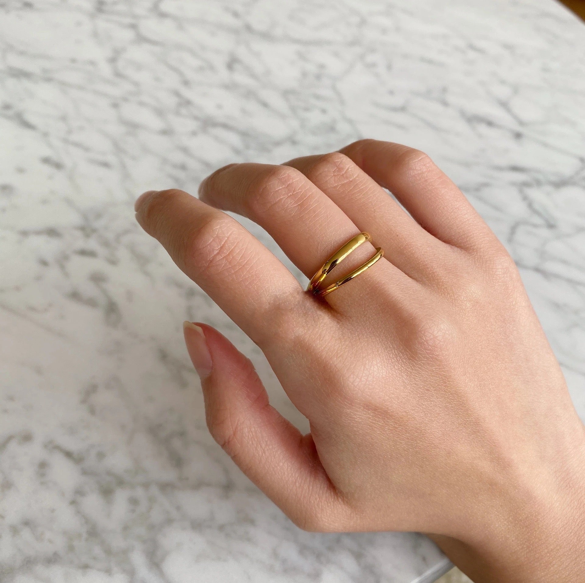 Lira Dual Band Ring