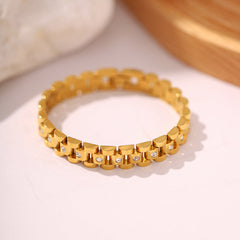 Luxe Gold Watchband Bracelet