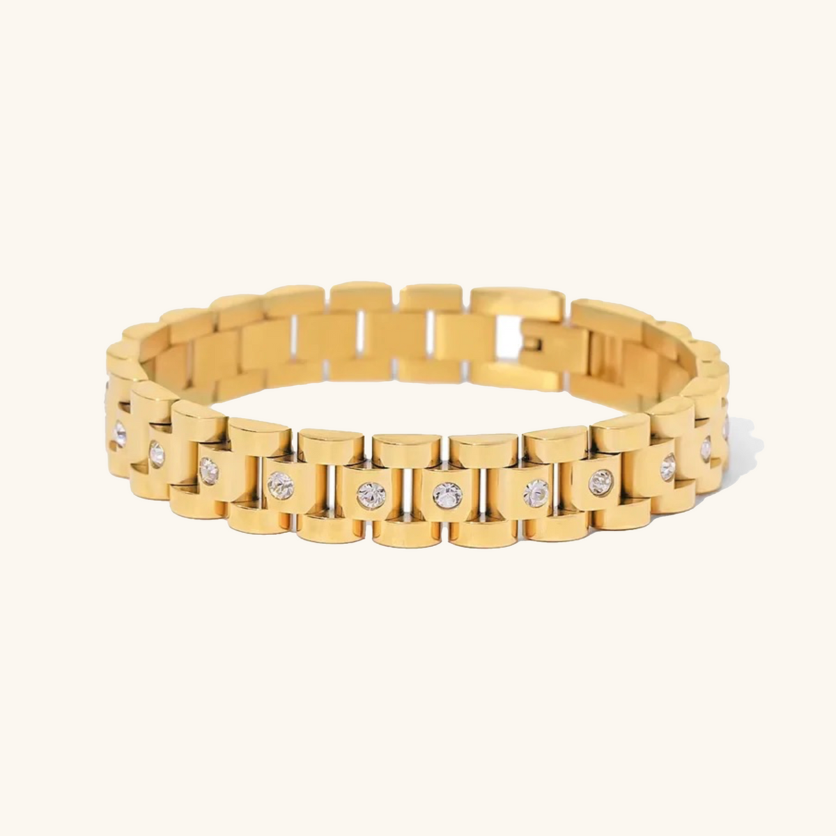 Luxe Gold Watchband Bracelet