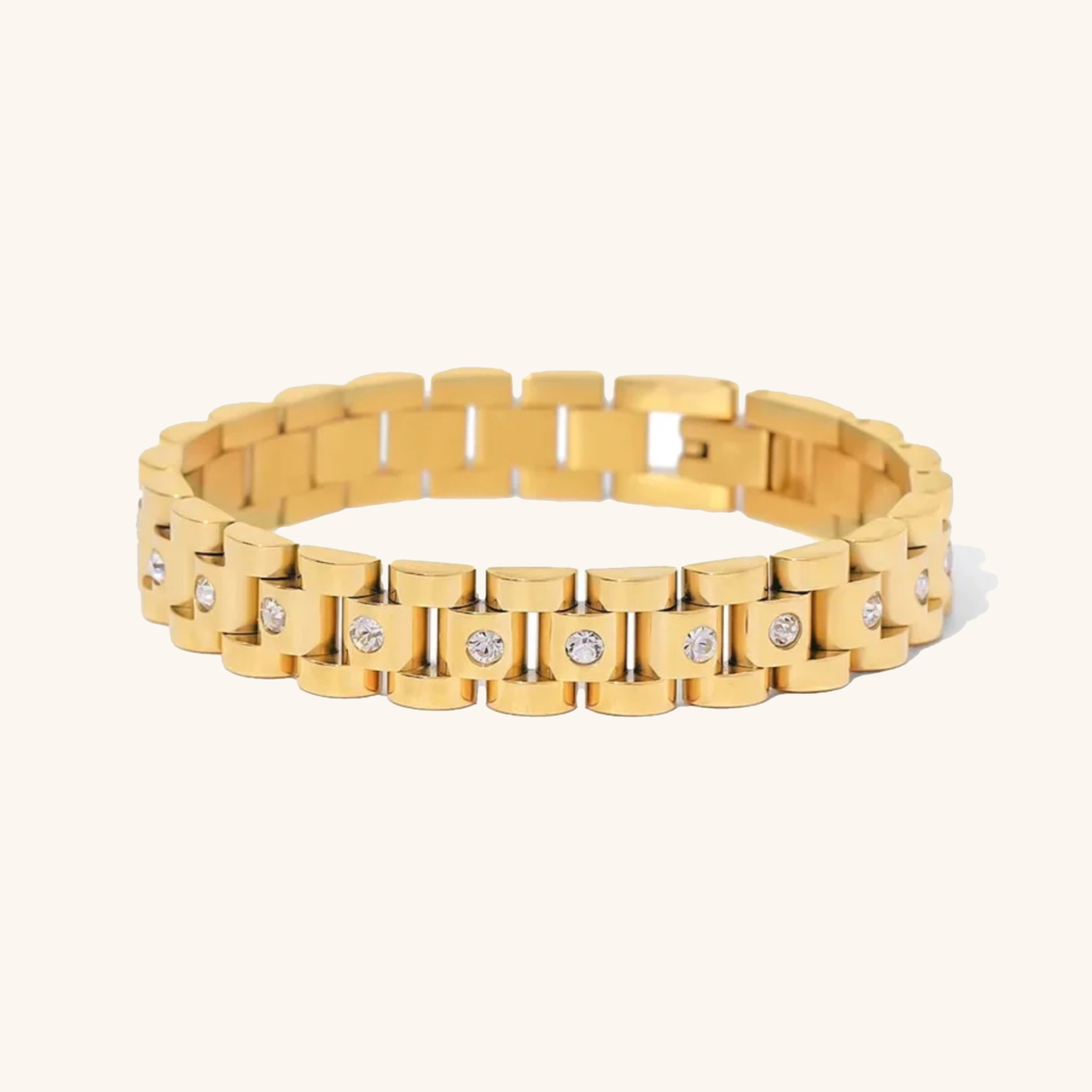 Luxe Gold Watchband Bracelet