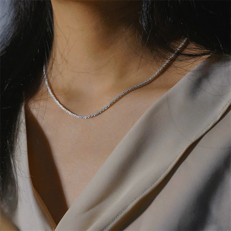 Luxe Twist Gold Chain Necklace