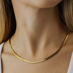 Luxe Weave - Herringbone Chain Necklace