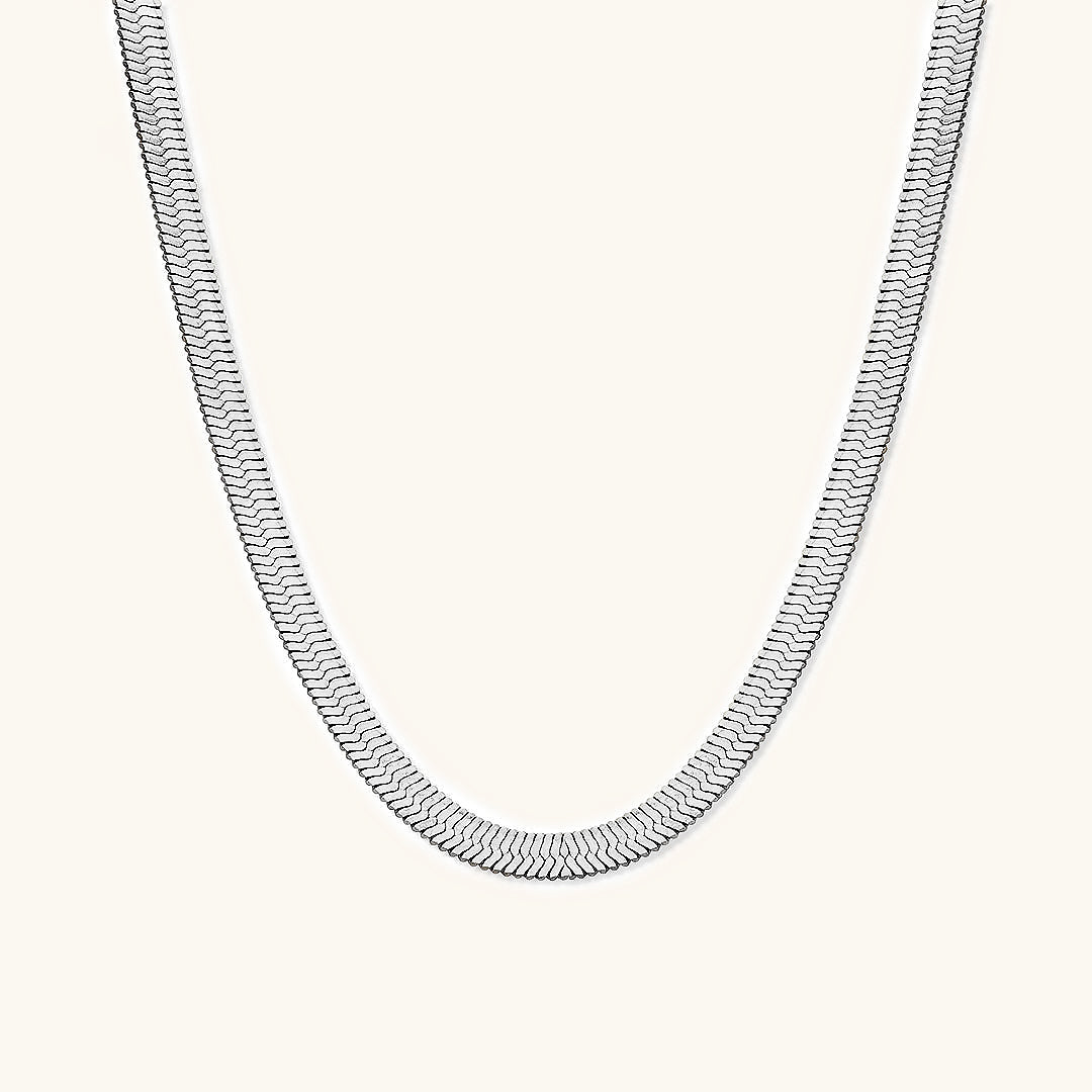 Luxe Weave - Herringbone Chain Necklace