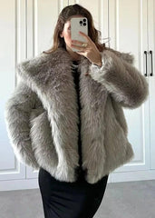 Luxurious Faux Fur Winter Coat