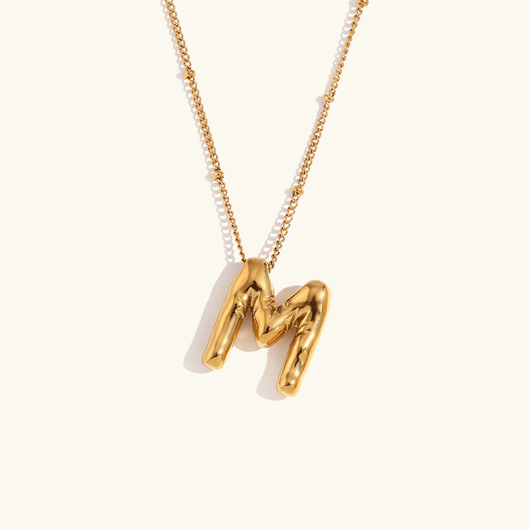 Airy Letter - Gold Initial Necklace