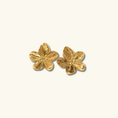 Marina Bloom - Gold Flower Earrings