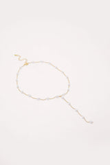 Matalin Pearl Y Chain Necklace