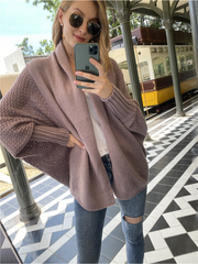 Smaibulun | Mauve Batwing Easy On Cardigan