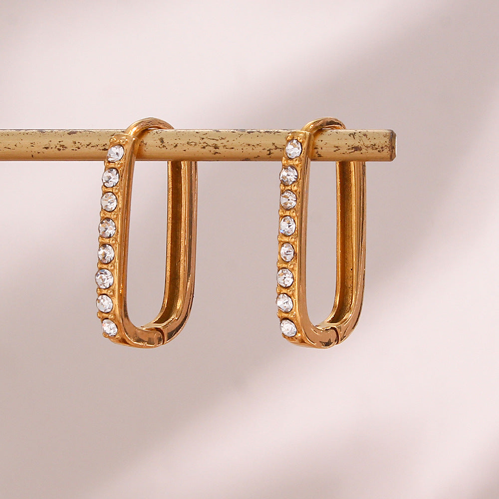 Maya Rectangle Hoop Earrings