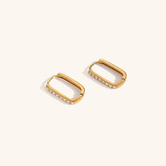 Maya Rectangle Hoop Earrings