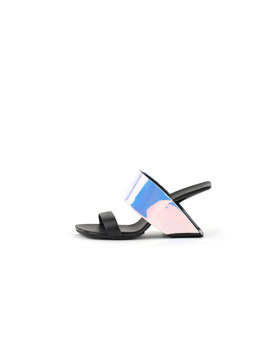 JADYROSE | METALLIC LEATHER HEEL SLIDE