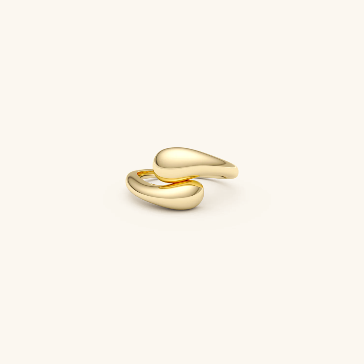 Mila - Modern Organic Gold Ring