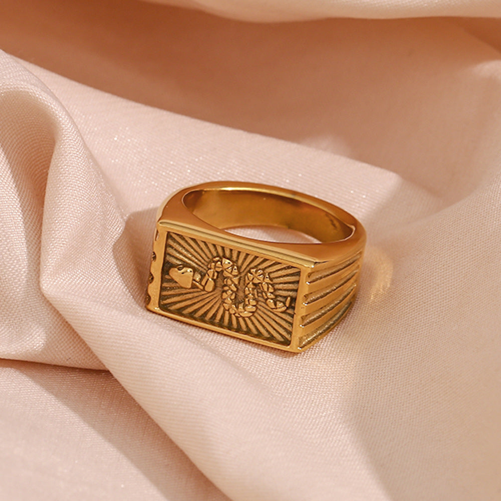 Miles Serpent Gold Ring