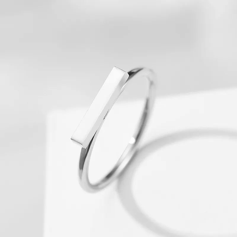 Minimalist Bar Design Gold Ring