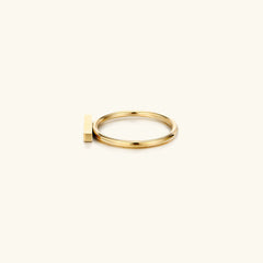 Minimalist Bar Design Gold Ring