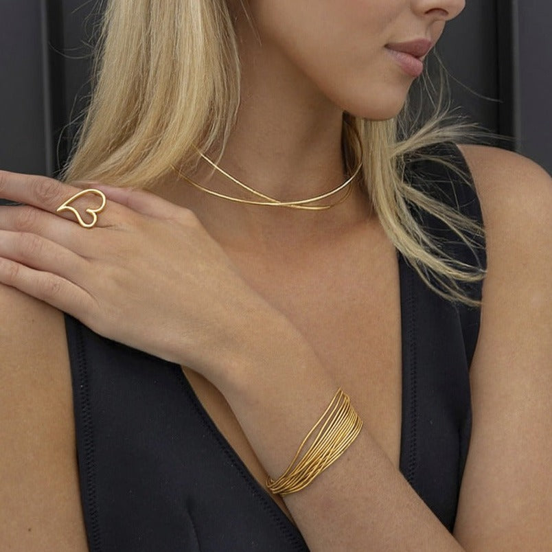 Nexus Open-Ended Gold Choker