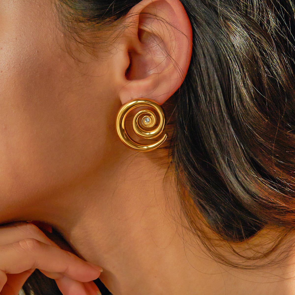 Nova Spiral Earrings