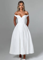 Elegant Off-Shoulder A-Line Gown