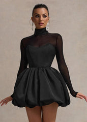 Eclipse Balloon-Skirt Mini Dress