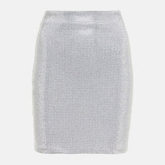 Goods Stars Graceful Fashionable Heavy Industry Net Yarn Stitching Drilling Top Drilling Skirt