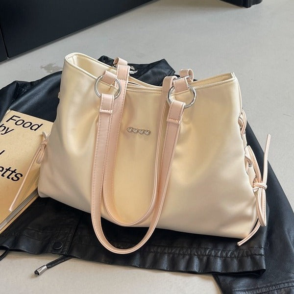 Satin-Glow Shoulder Bag