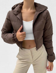 Short Hooded Padded Jacket